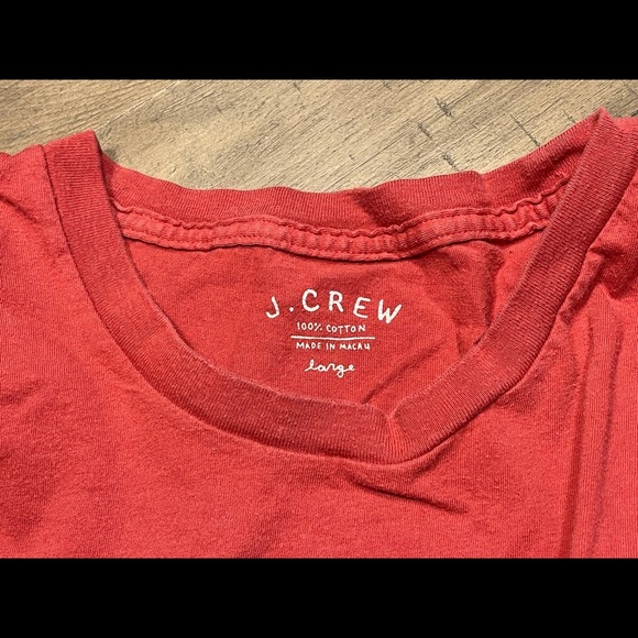 JCrew, Red, Graphic Tee, size: Large - Picture 2 of 3